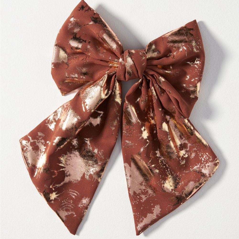 Anthropologie jumbo Shimmer Hair Bow